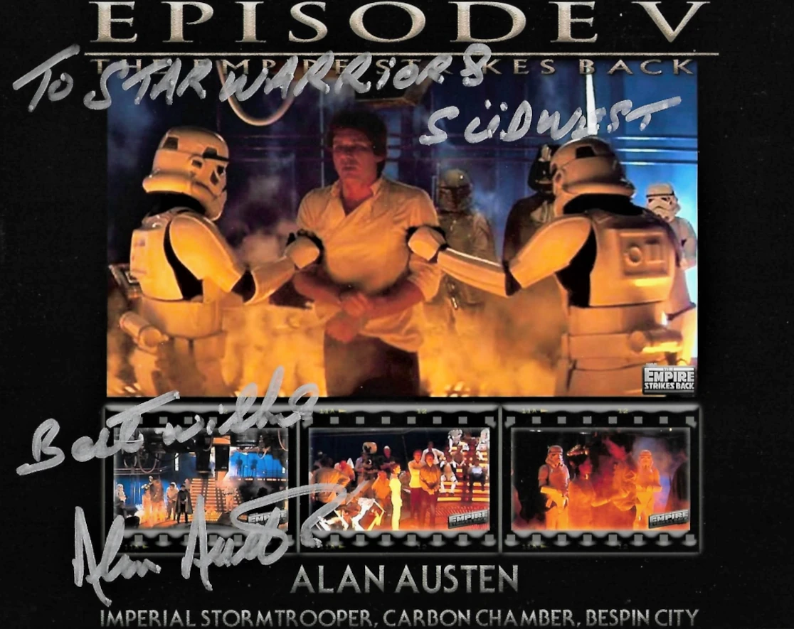 Autogrammkarte von Alan Austin