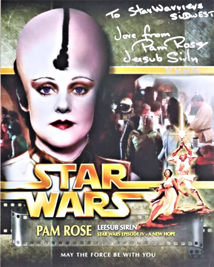 Autogrammkarte von Pam Rose